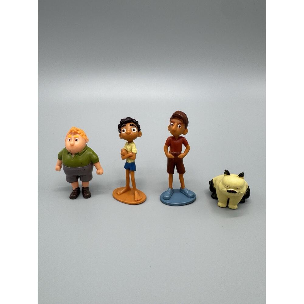 DIsney Pixar Luca Figure Cake Topper Lot‎ Of 4 Figures Includes Dog